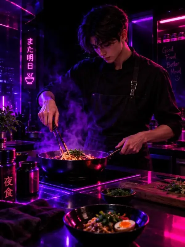 深夜食堂 · 一人食料理 - 黄豆短剧美食直播间