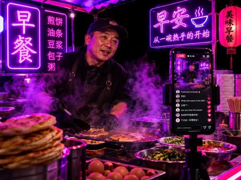 凌晨四点开播的早餐摊老板，成了榜上黑马 - 黄豆短剧带货逆袭